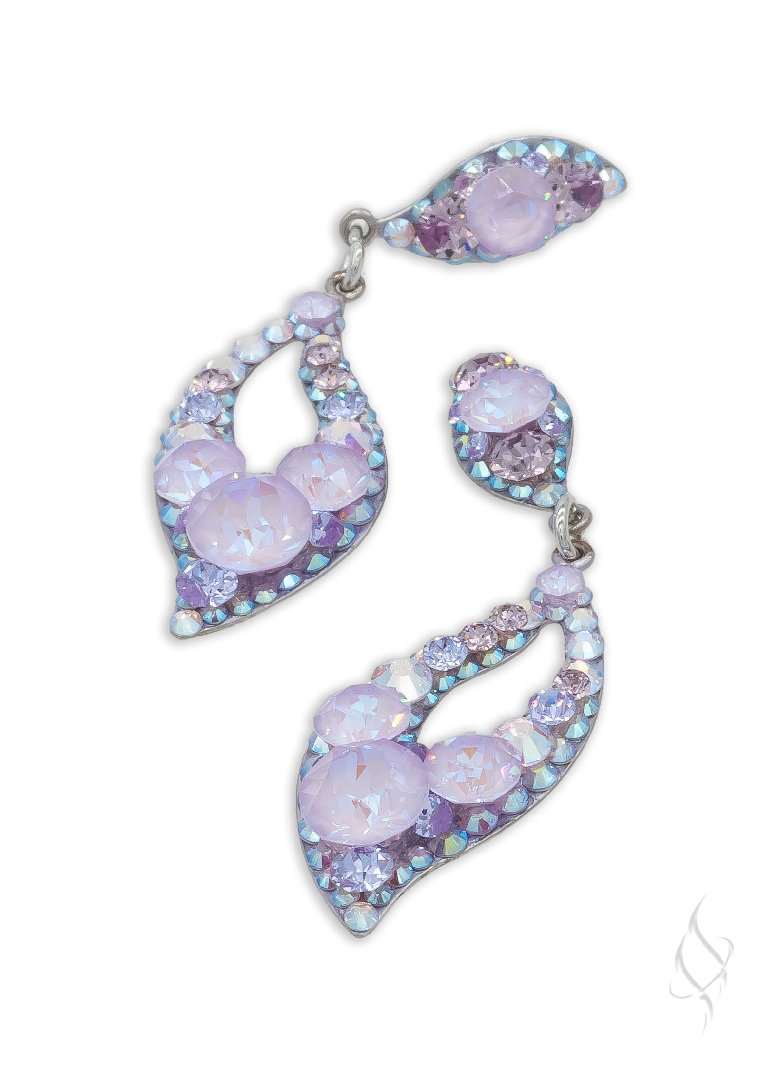 IMANI Mini Crystal Drop Earrings in Heather by Stefanie Somers ...