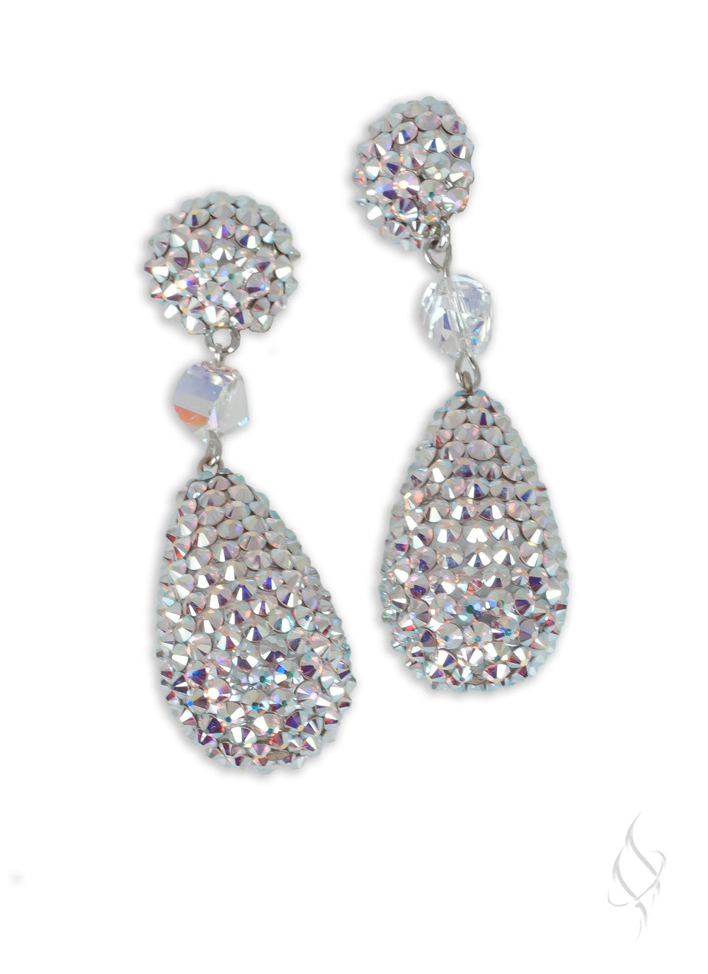 OLIVIA Earrings in Crystal AB by Stefanie Somers